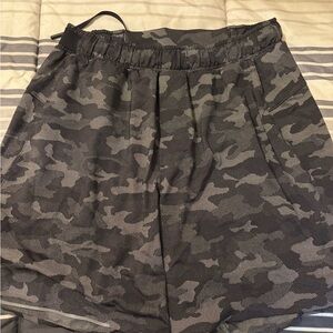 Lululemon Athletica Gray Camouflage Shorts